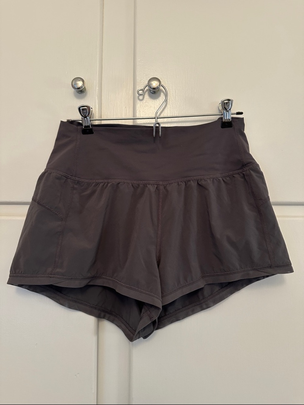 LIKE NEW Lululemon Shorts Grey With Liner